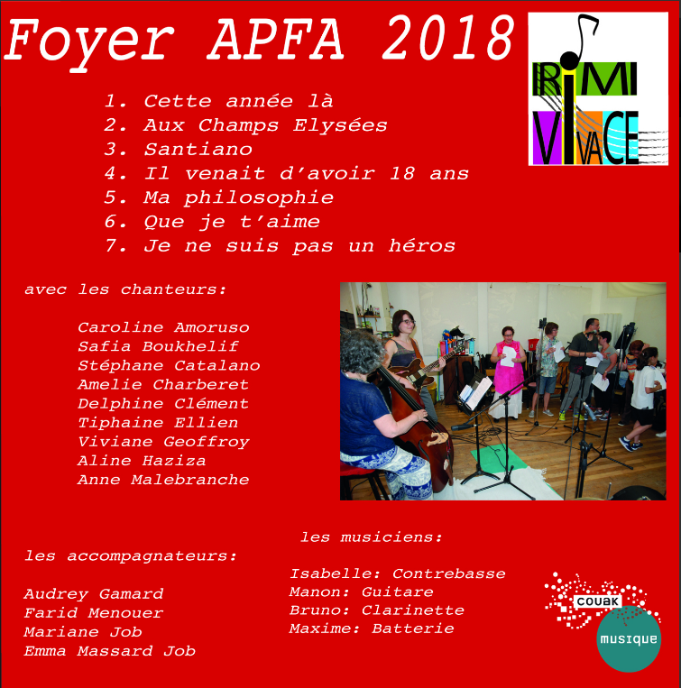 Read more about the article Le CD de l’APFA Sevran est sorti!