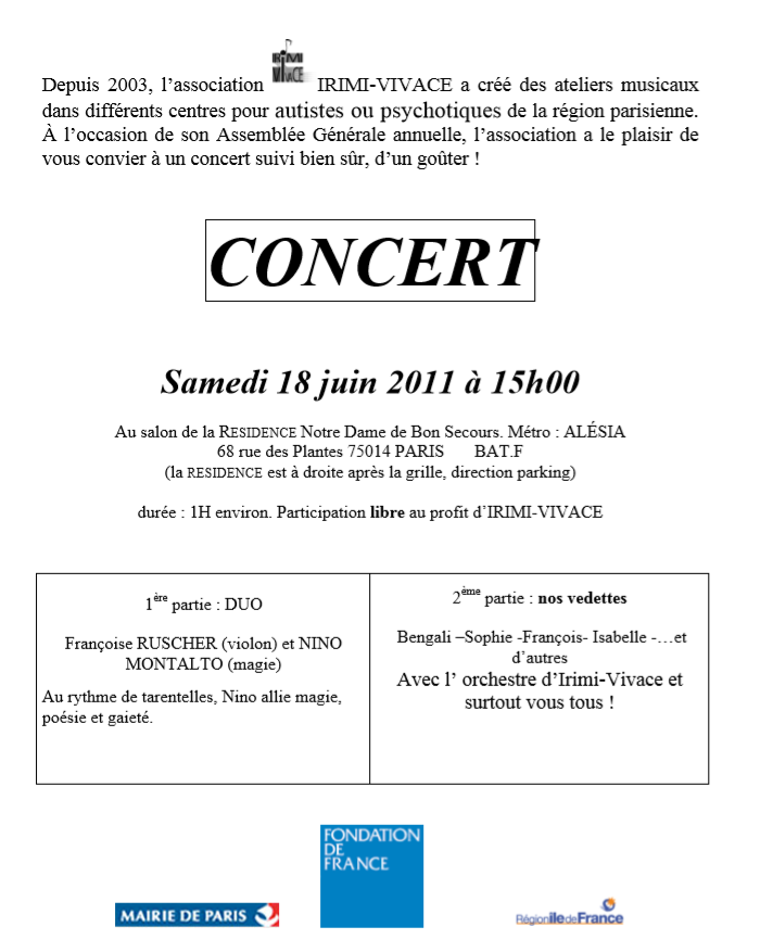 Read more about the article Concert 2011
